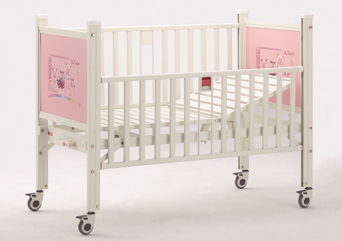 Кровать BLT 8538 G-20 медицинская детская функциональная, 1 функция, торцы с цветными вставками