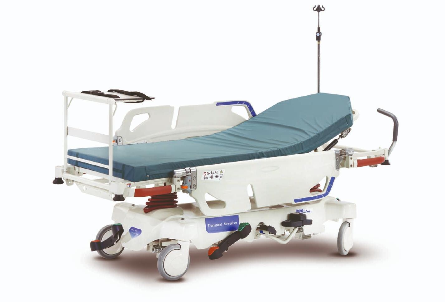 Тележка медицинская для перевозки пациентов (каталка) BL-PC-III 6, 4 функции, гидравлическая, с полкой для оборудования и инструментов